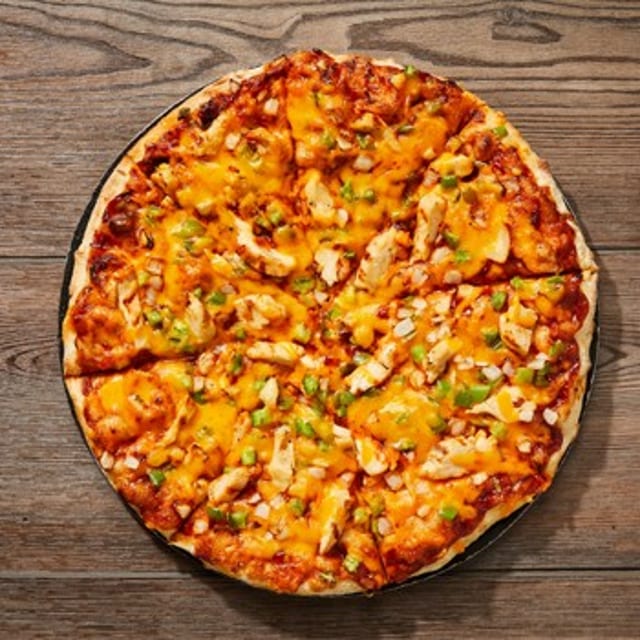 BBQ Chicken Pizza.