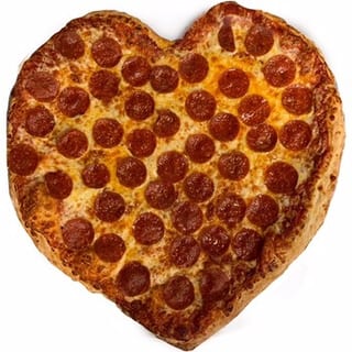 14" Heart Shape Pizza
