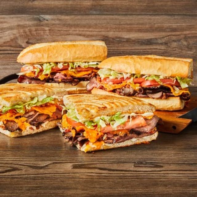 Beef Bacon Cheddar Wedge.